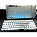 White Silver Butterfly - MELGEEK Made68Pro+ Magnetic Custom Keyboard