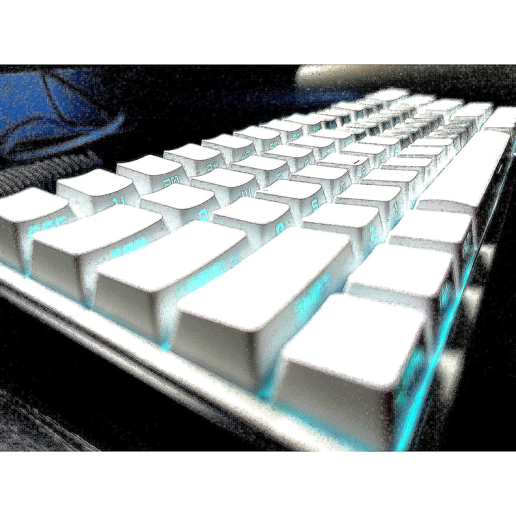 White Silver Butterfly - MELGEEK Made68Pro+ Magnetic Custom Keyboard
