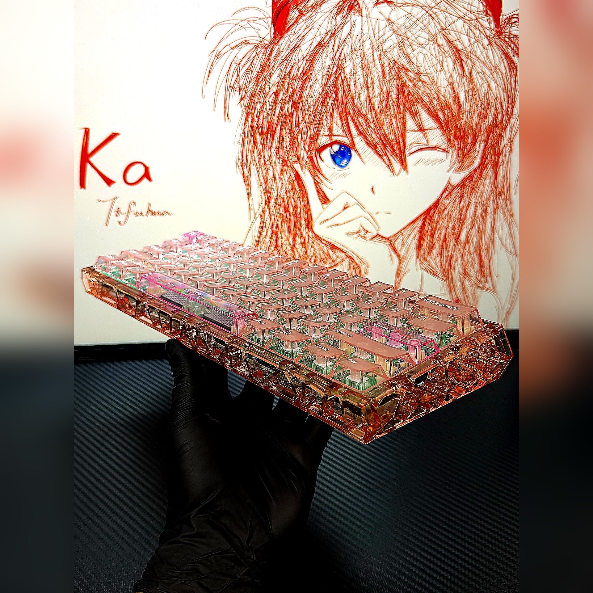 Amber Sun - Nexus61A Magnetic Custom Keyboard