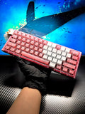 Cage of Love custom Mad Catz MAD60 RGB keyboard - Pink theme full view