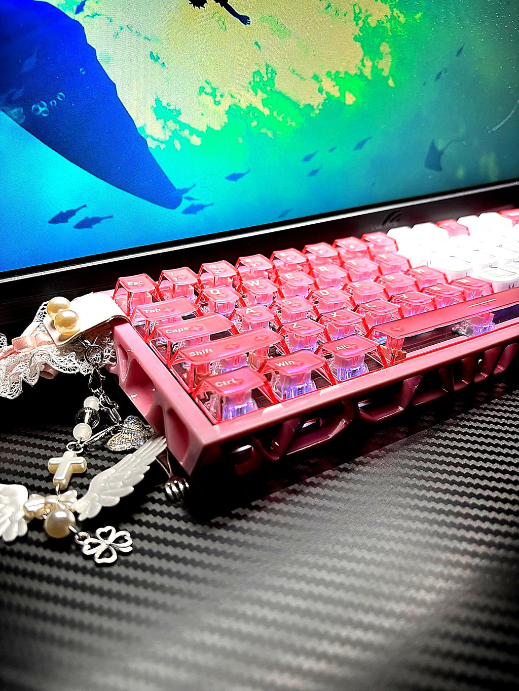 Custom themed backplate design on Mad Catz MAD60