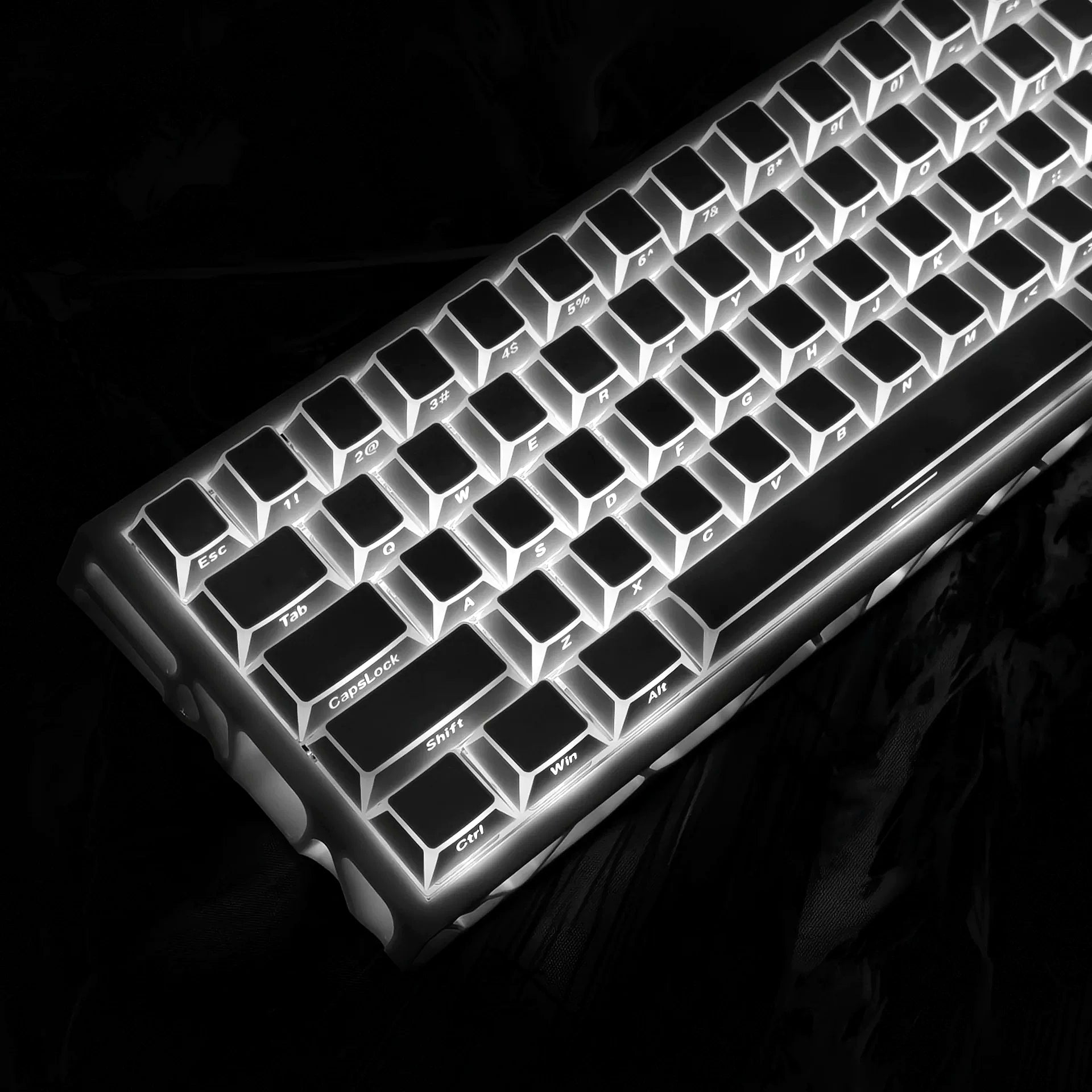 Nexus 61a keyboard magnetic switch keycaps detail