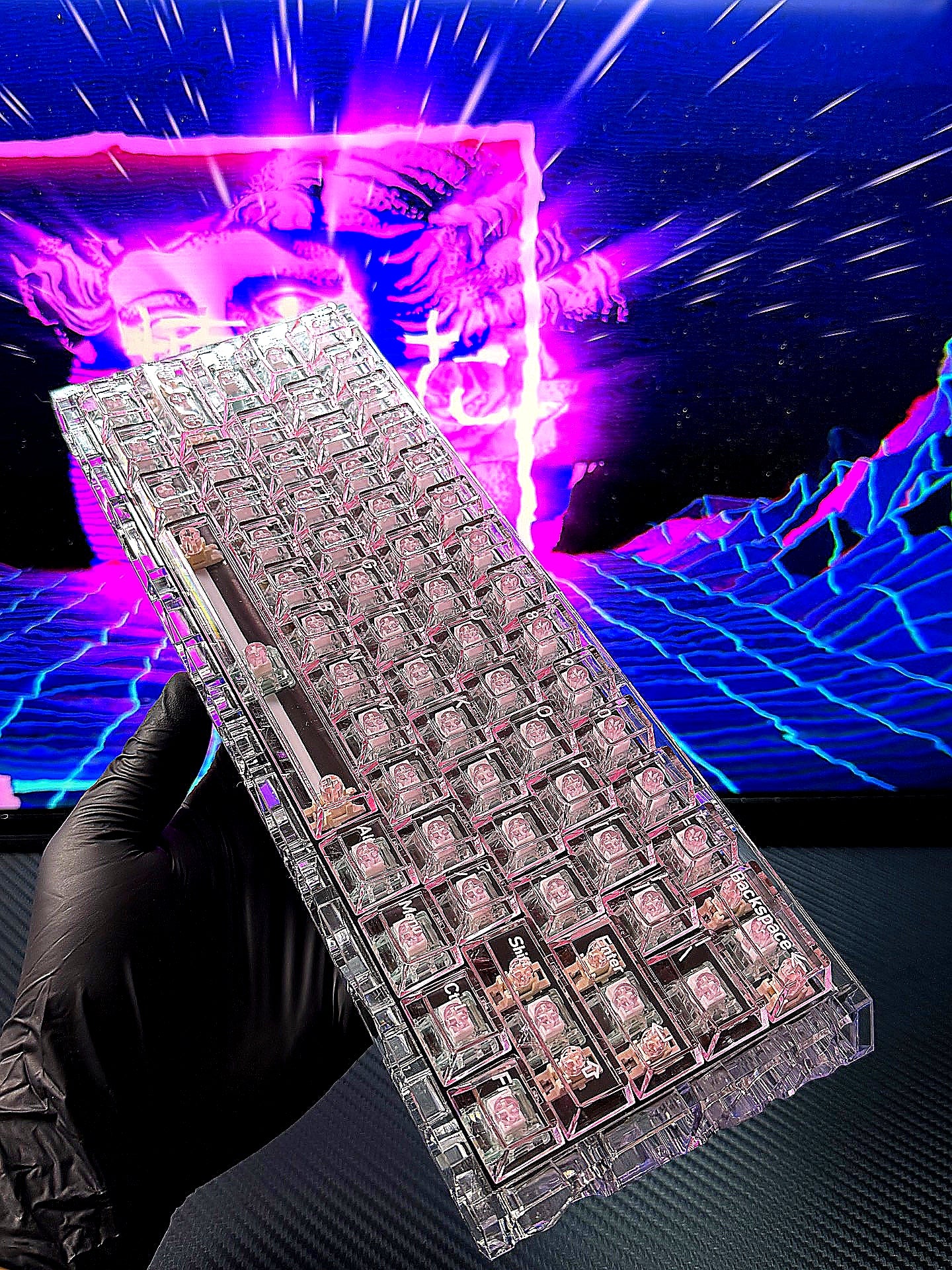 Mad Catz MAD60 RGB Vaporwave Keyboard – 0.02mm RT 8K Polling